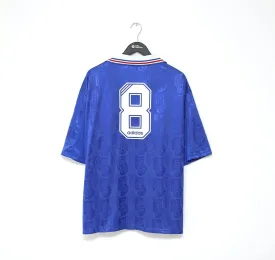 1996/97 GASCOIGNE #8 Rangers Vintage adidas Home Football Shirt Jersey (XXL)