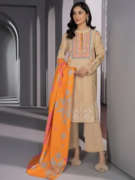 2 Piece Khaddar Suit-Printed (Unstitched)