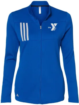 Adidas Ladies 3-Stripes Double Knit Full-Zip