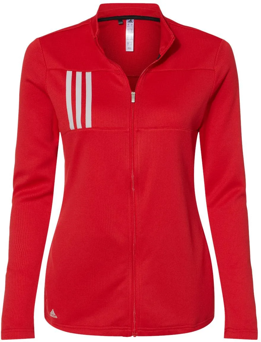 Adidas Ladies 3-Stripes Double Knit Full-Zip