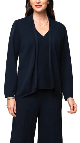 Amy Shawl Collar Cardigan ; Dark Navy