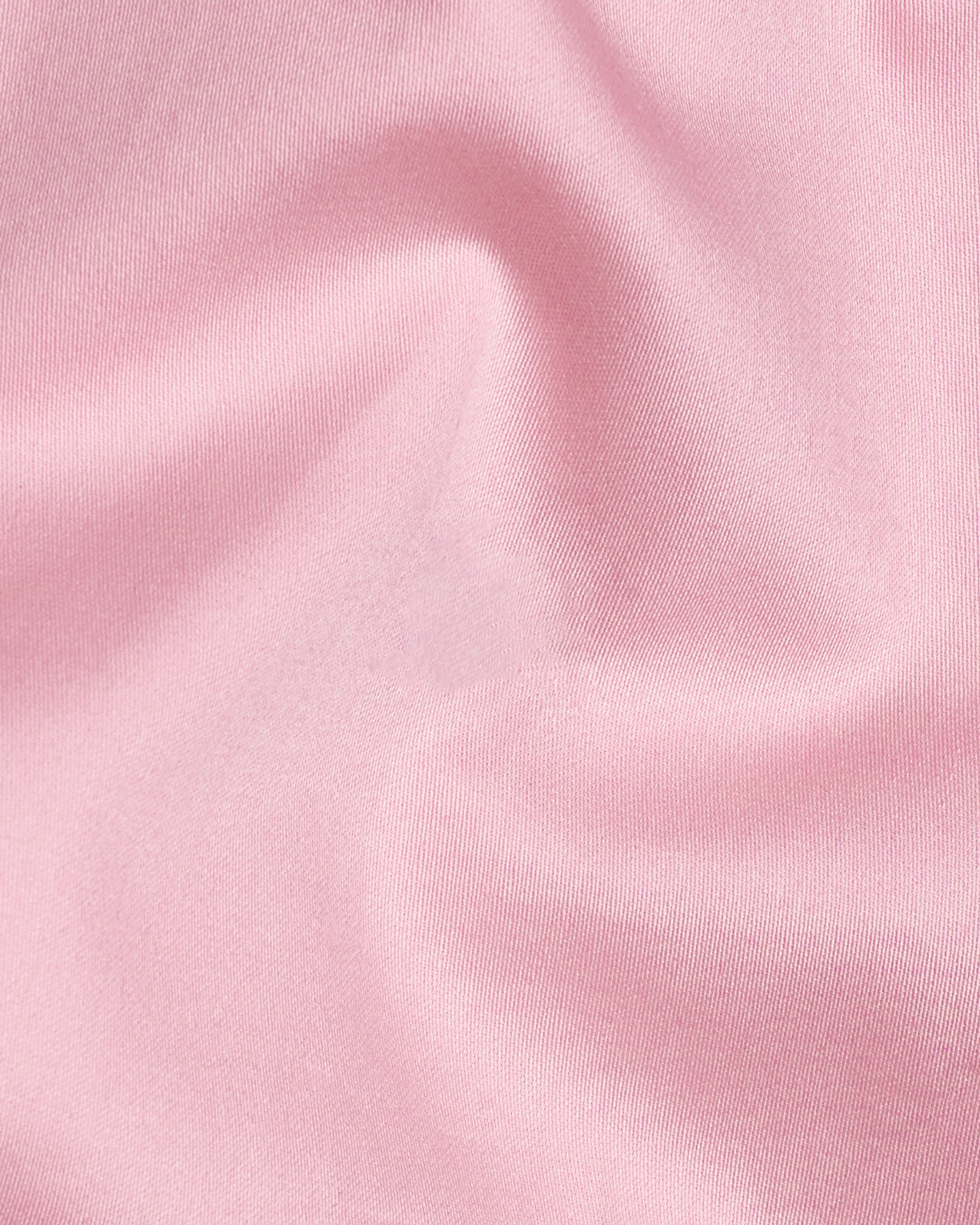 Azalea Pink Subtle Sheen Snake Pleated Super Soft Premium Cotton Tuxedo Shirt