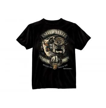 Black Ink U.S.M.C. Bulldog T-Shirt