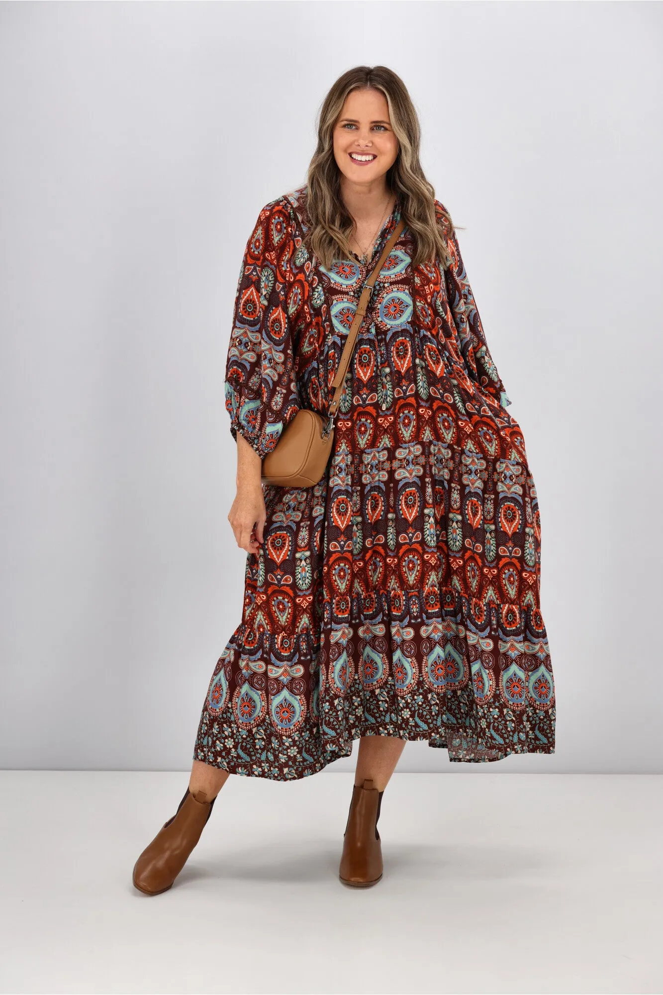 Boho Australia Serene Dress Brown