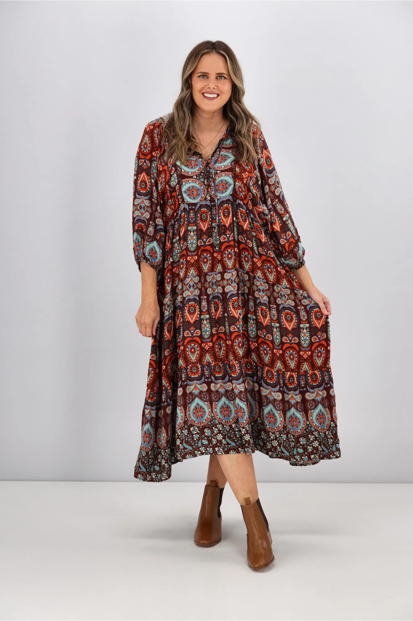 Boho Australia Serene Dress Brown