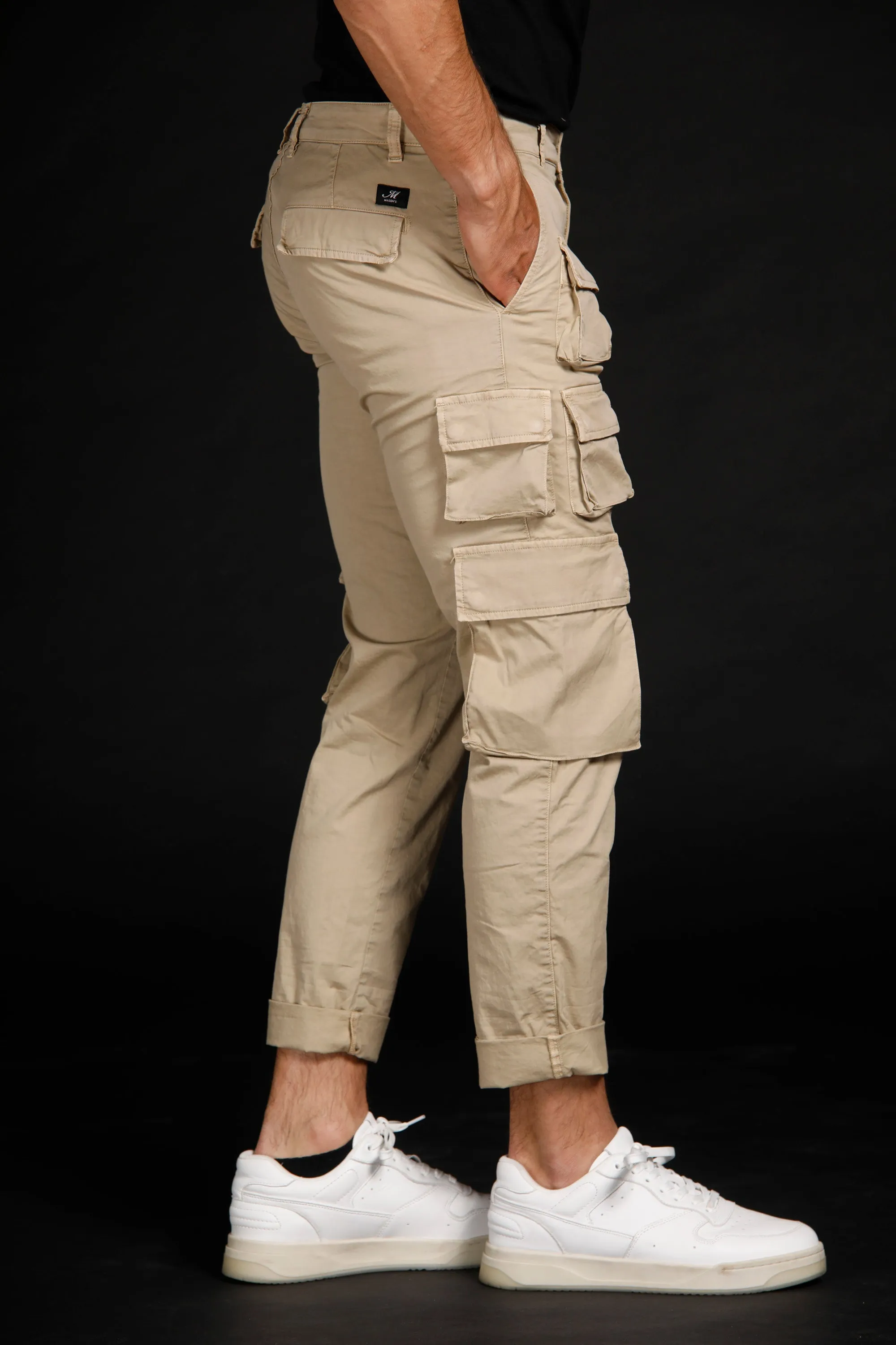 Caracas pantalone cargo uomo limited edition in cotone stretch regular