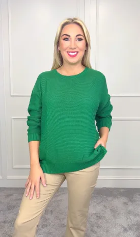 Deep Green Knit (Sizes,12,14)