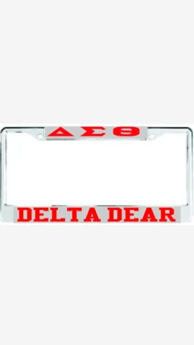 Delta Dear Auto Frame Silver/Red