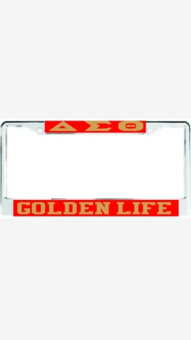 Delta Golden Life Auto Frame Red/Gold