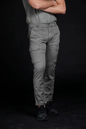 Havana pantalone cargo uomo limited edition in cotone e tencel carrot ①