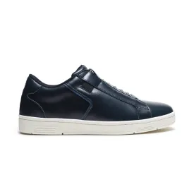 Men's Adelaide Dark Blue Black Leather Sneakers 02643-595