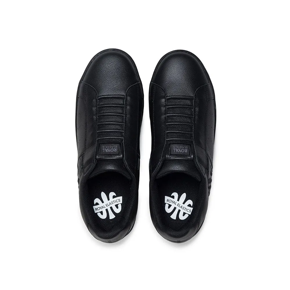 Men's Icon Black Logo Leather Sneakers 01900-999