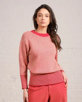 Small Square Sweater in Rust