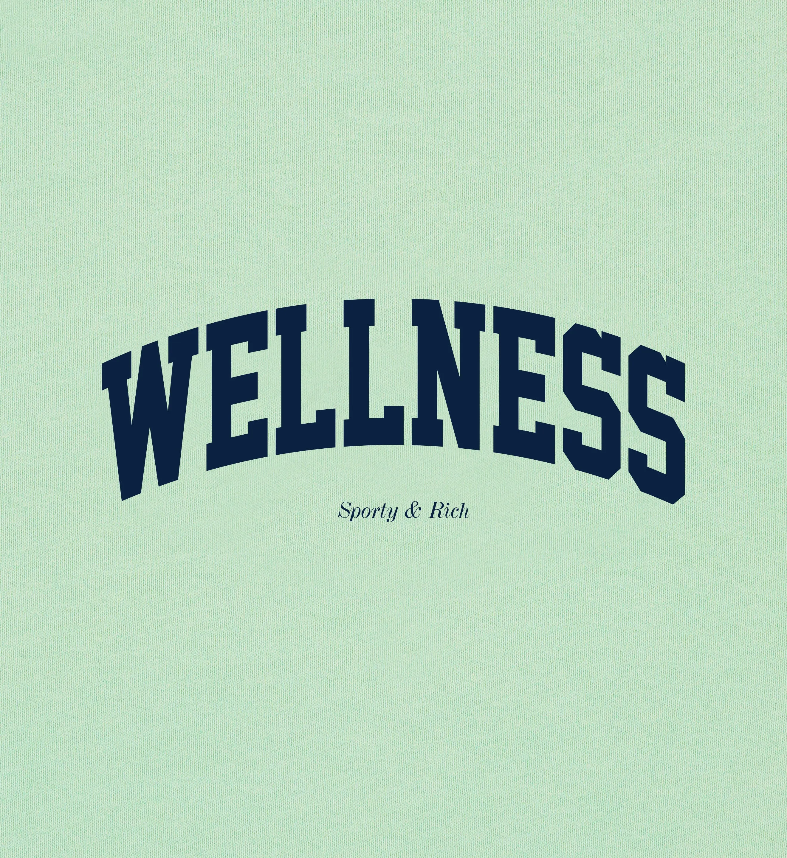 Wellness Ivy Cropped T-Shirt - Thyme/Navy